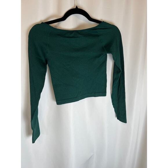 Urban Social Off The Shoulder Long Sleeve Top Snow Pine Size XS Boho - Picture 2 of 9